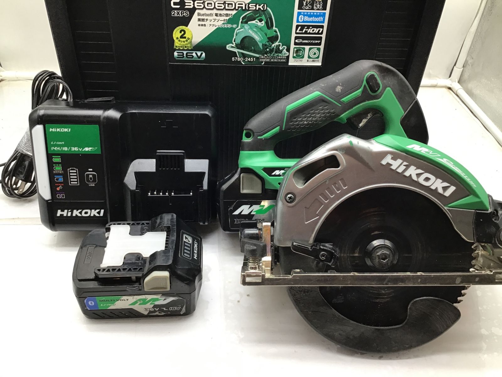 品 HiKOKI ハイコーキ 36V165mm充電式 丸ノコ C3606DA SK 2XPS ITNNU1B6AO3C エコツール笠寺店 M02