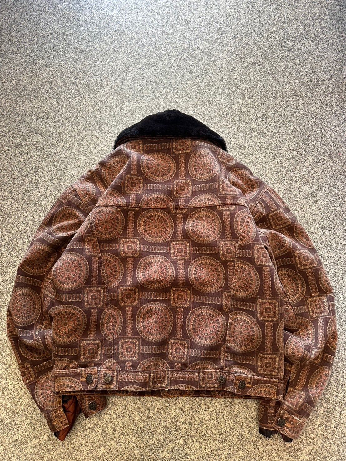 P.A.R.O.S.H. ボアライナー ペイズリー アーカイブ トラッカージャケット 90s 襟ボア ライナー取り外し