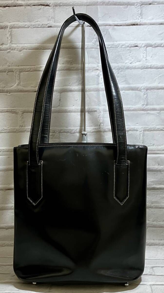 AI鑑定済 GUCCI グッチ グッチ 0011090959 レザー ショルダートートバッグ ブラック