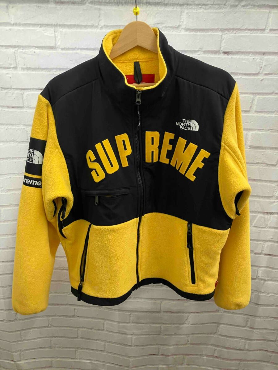 Supreme シュプリーム× THE NORTH FACE ザノースフェイス NA119031 Arc Logo Denali Fleece Jacket フリース 表記サイズS イエロー