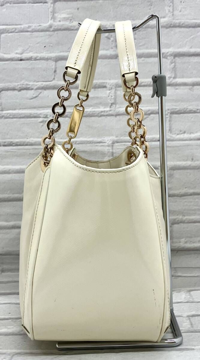 Salvatore Ferragamo サルヴァトーレ フェラガモ ガンチーニ チェーンハンドバッグ AU-21 オフホワイト WWW_DECORATOM_COM_BR