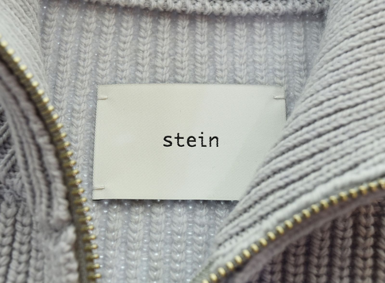 シュタイン stein DRIVERS KNIT ZIP JACKET ニットジャケット ST 696 セーター グレー Mサイズ 103 MT-3294