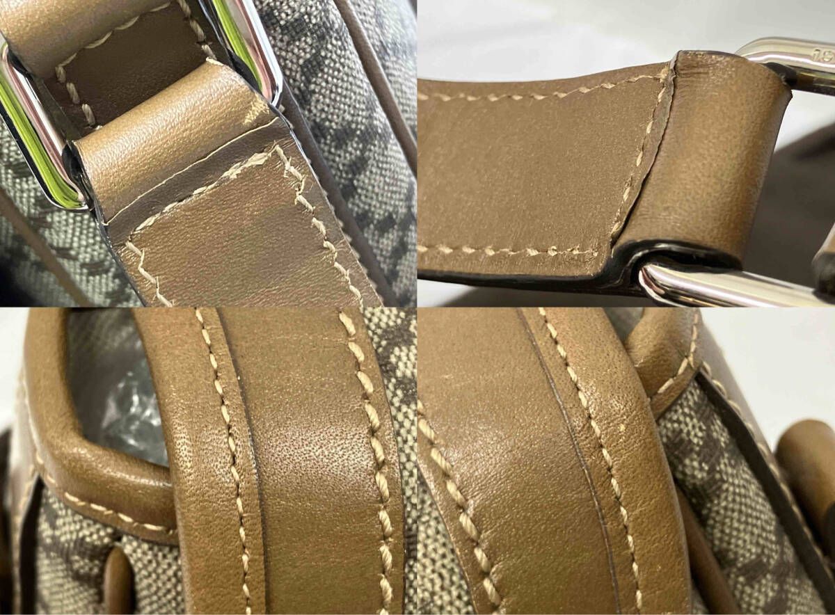 肩掛けバッグ ベージュ系×ブラウン系