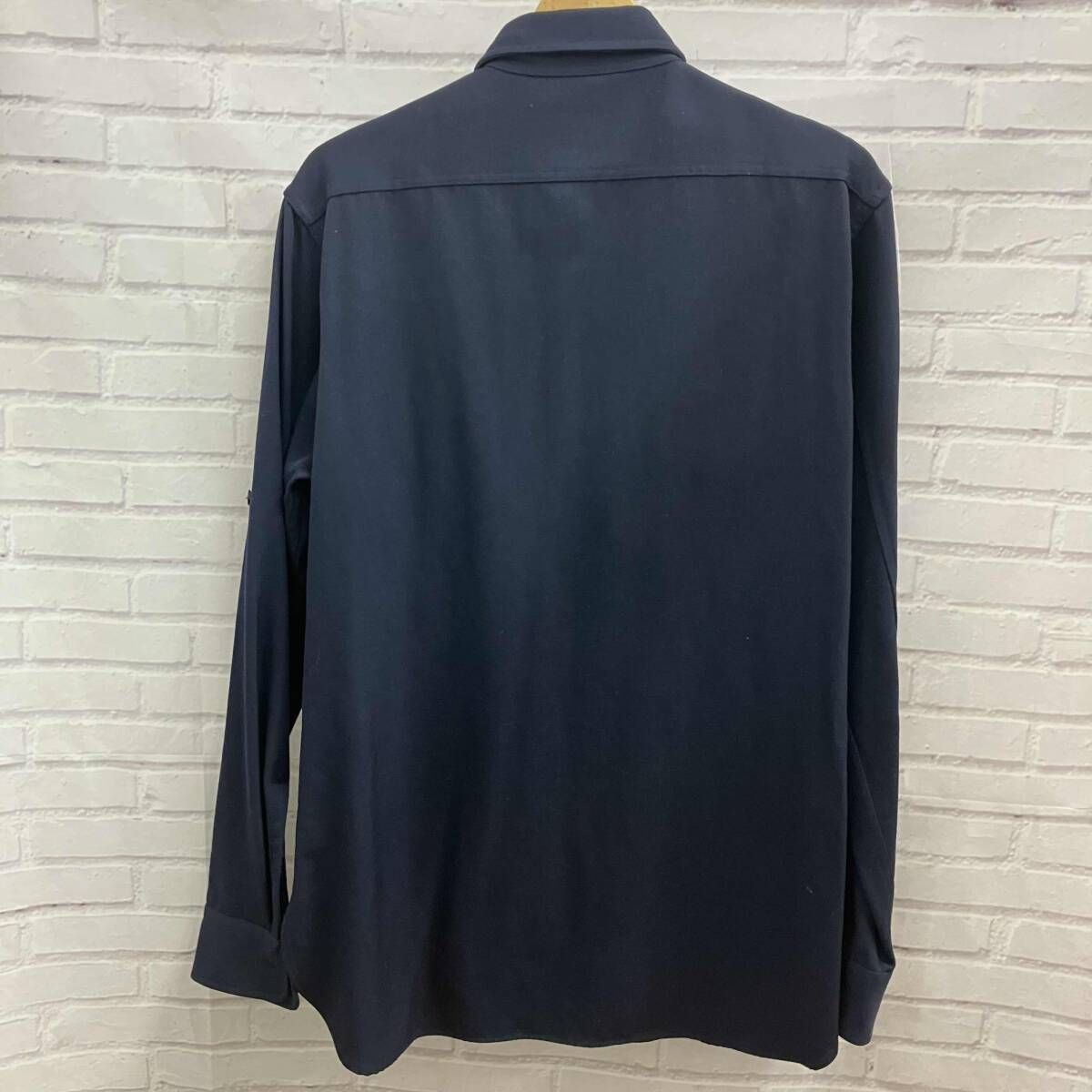 RRL ダブルアールエル RALPH LAUREN ラルフローレン ウールギャバ エポレット付き ミリタリーシャツ サイズS ネイビー