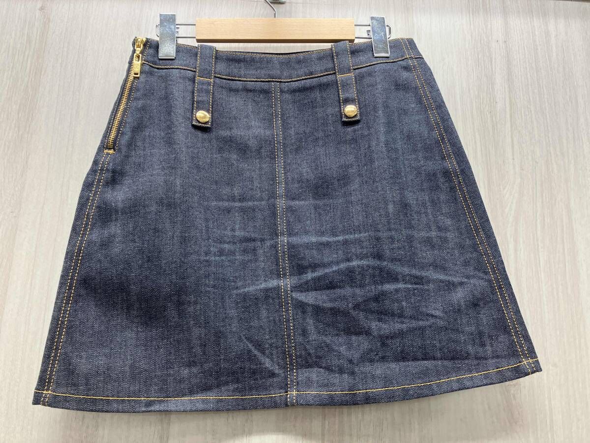 LOUIS VUITTON デニムスカート 表記サイズ36 ブルー