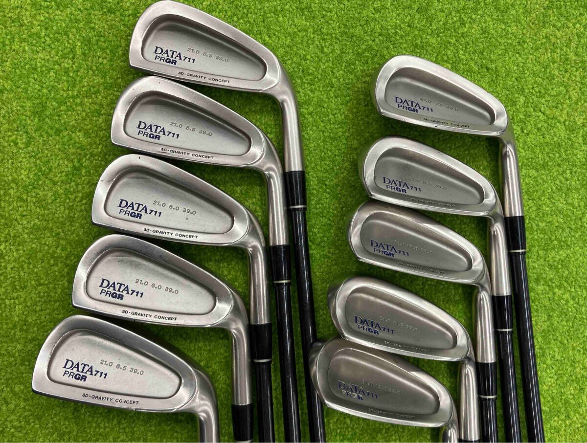 PRGR プロギア DATA711 アイアンセット 10本 DATA080 フレックスSR