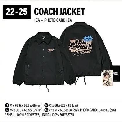 コーチジャケット（フォトカード付き） BTS JIN（ジン）#RUNSEOKJIN_EP
