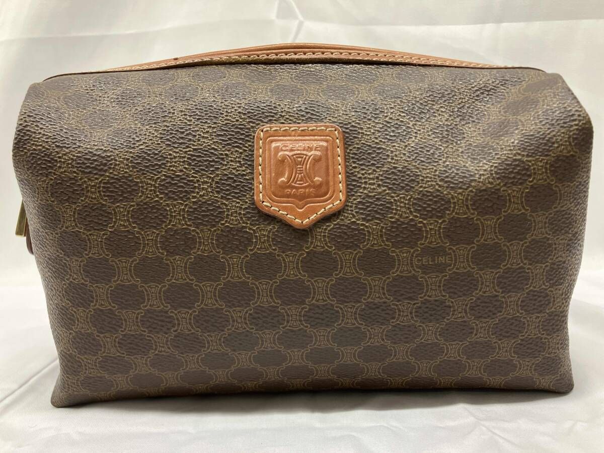 CELINE セリーヌ マカダム ポーチ ブラウン MC98 2