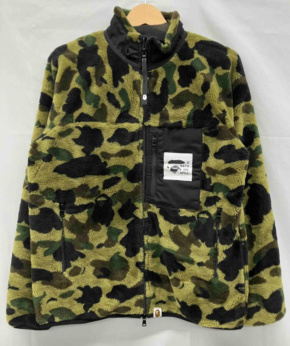 A BATHING APE アベイシングエイプ 1st camo boa jacket Sサイズ ボア