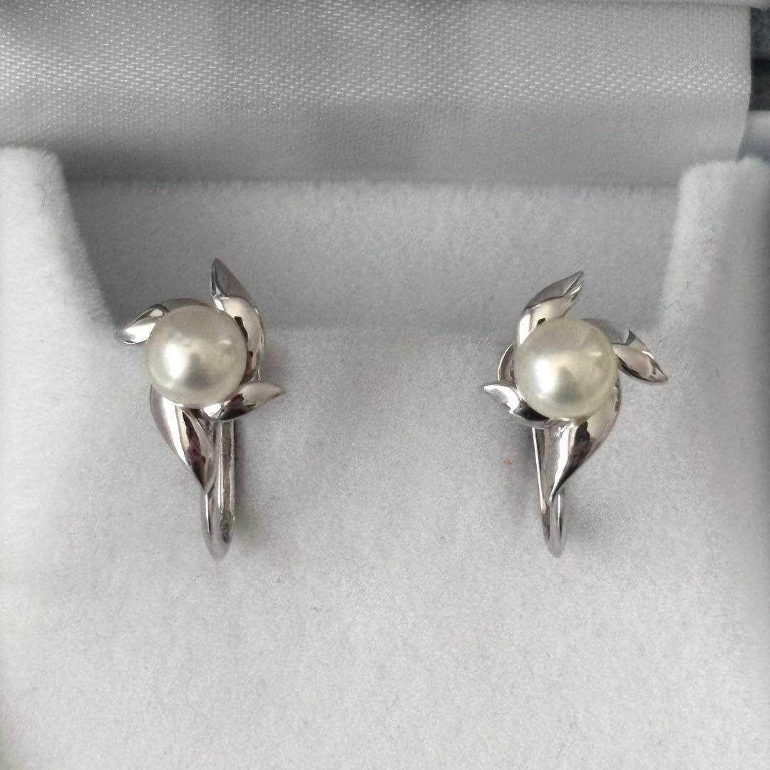 080 ミキモト シルバー パール 約5 8 mm イヤリング