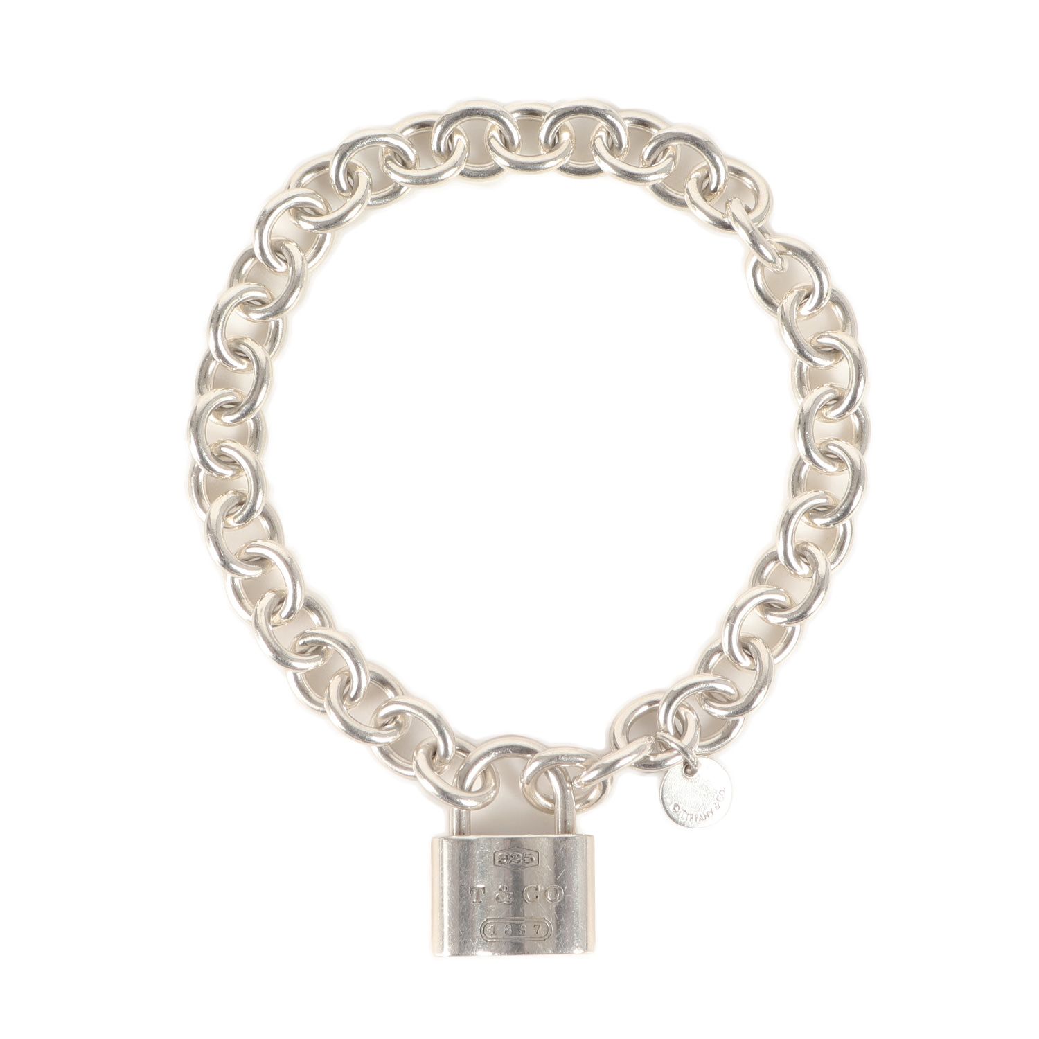 TIFFANY&Co. ティファニー 1837 パドロック チャーム チェーンリンク 