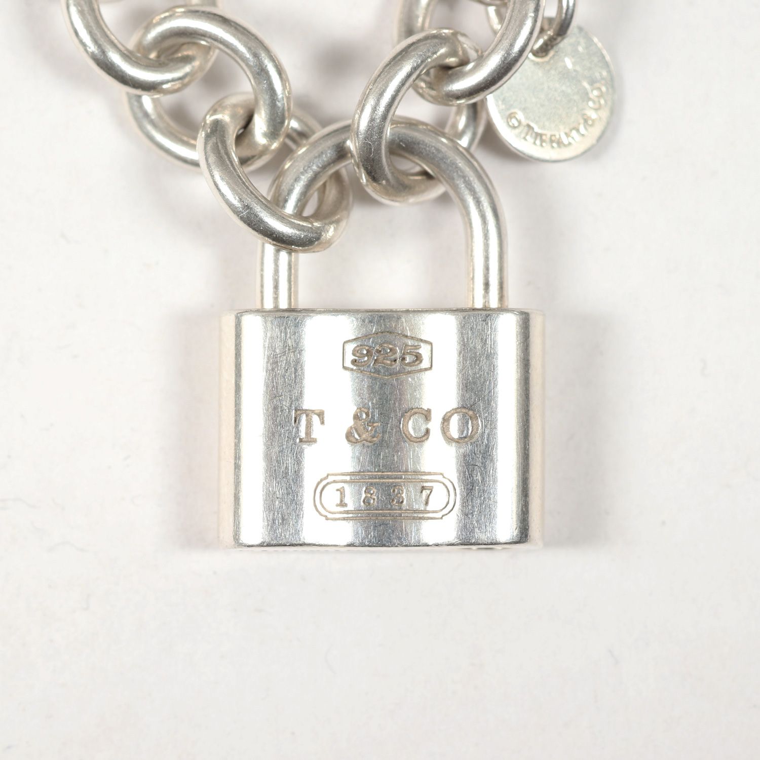 TIFFANY&Co. ティファニー 1837 パドロック チャーム チェーンリンク 