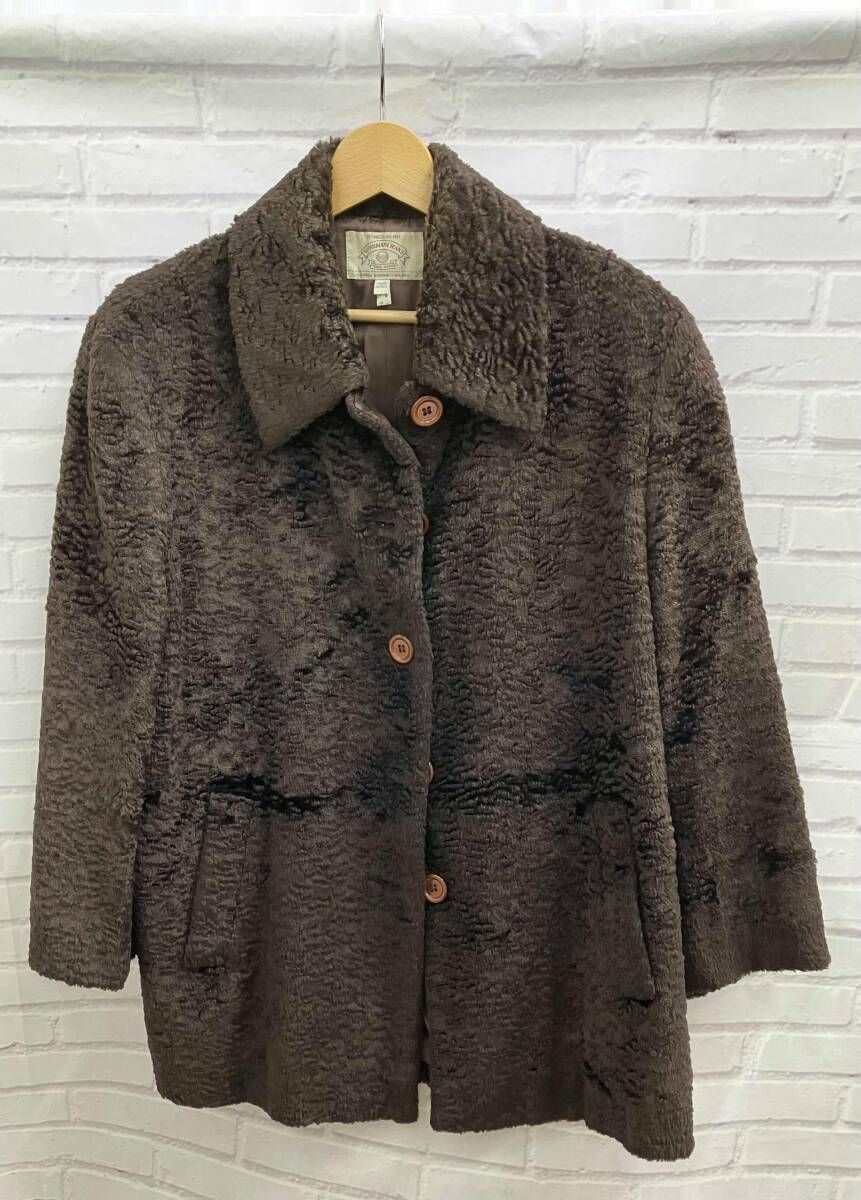 ARMANI JEANS アルマーニジーンズ イタリア製 コート アウター ブラウン ホワイト