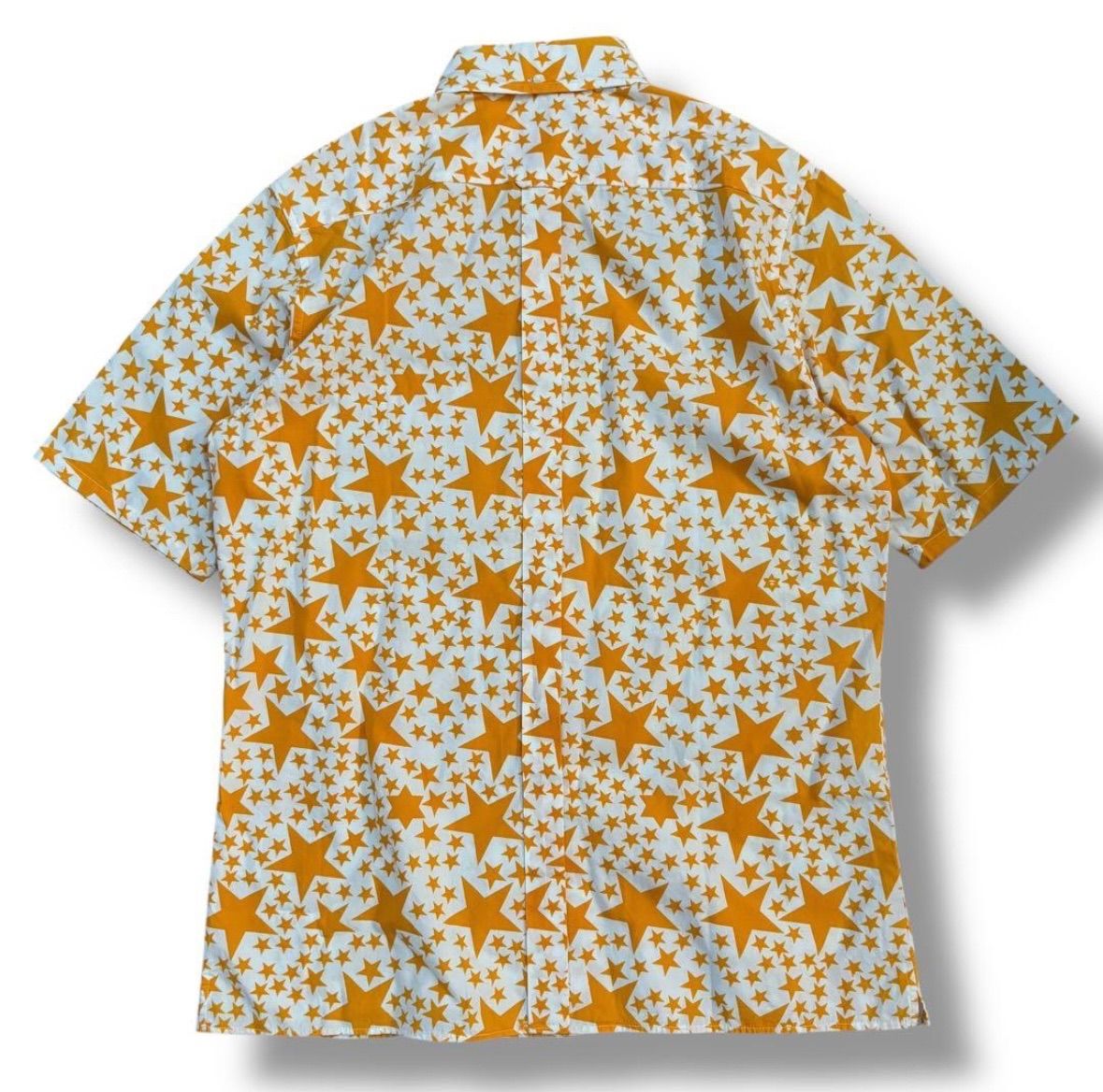 A BATHING APE 90s スター総柄 半袖ボタンダウンシャツ L