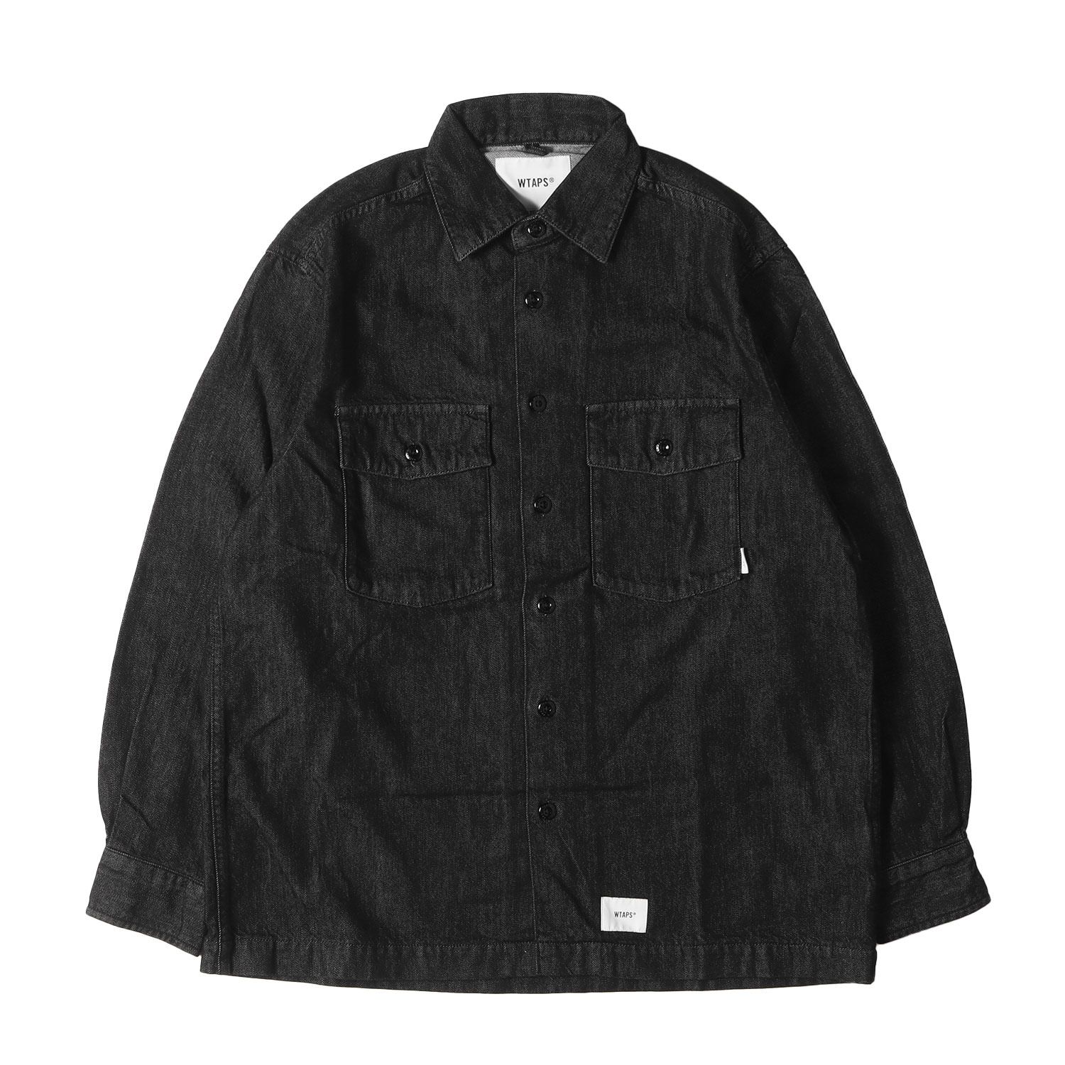 Wtaps Lサイズ　デニム　ブラック 中古・古着通販】WTAPS (ダブルタップス) ジーンズ ブラック サイズ:03