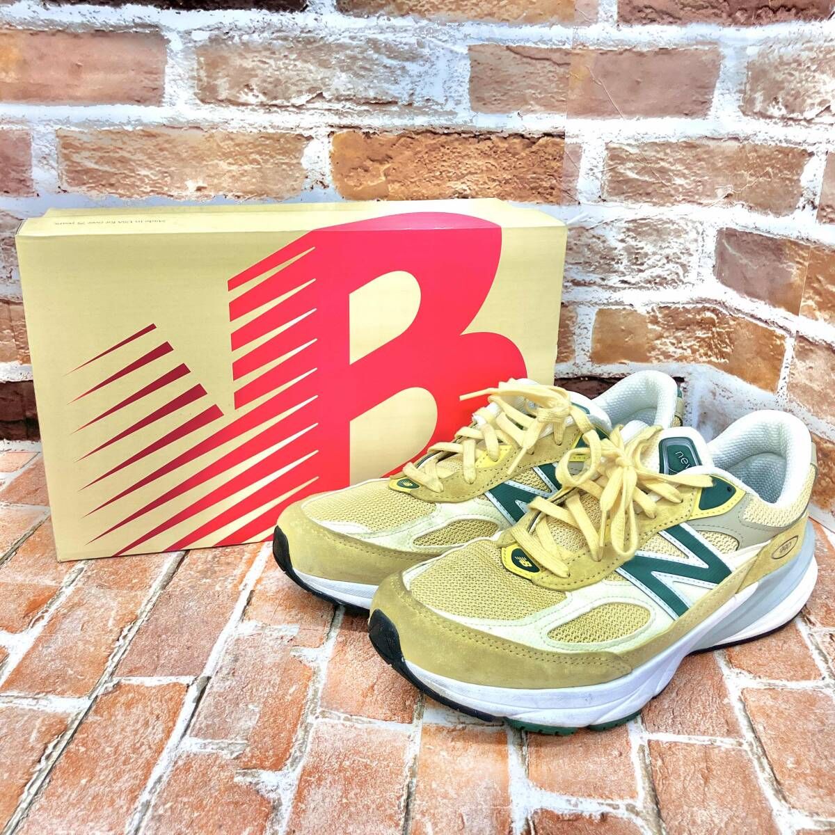 27cm NEW BALANCE U990TE6 YELLOW MADE IN USA ニューバランス 