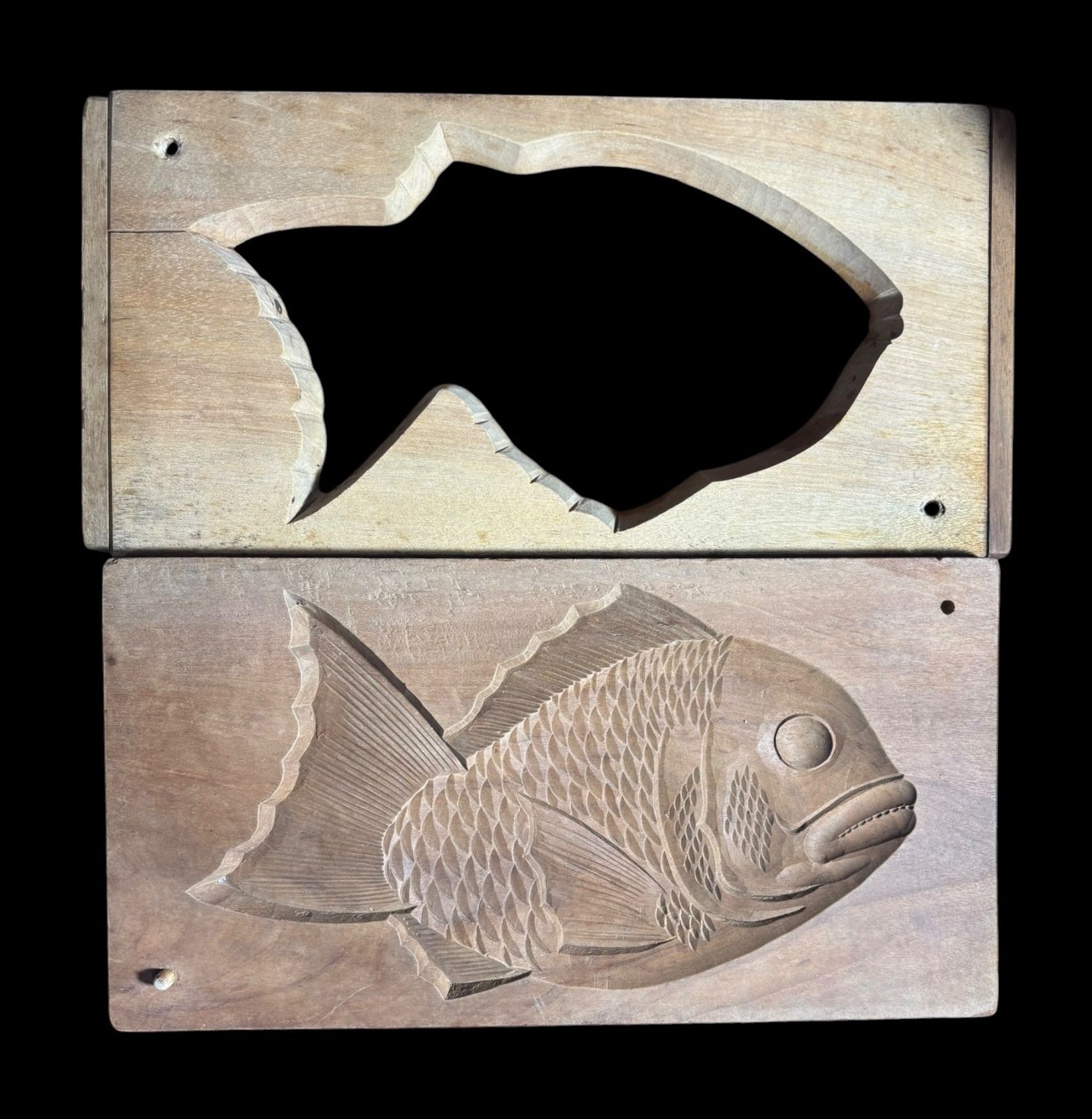 木型 落雁 鯛 タイ 年代物