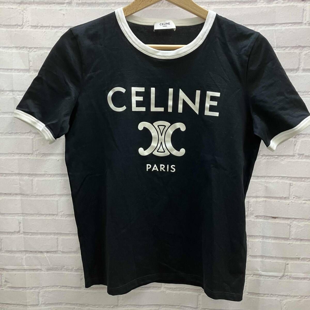CELINE セリーヌ カットソー トリオンフ ブラック 洋服 サイズM