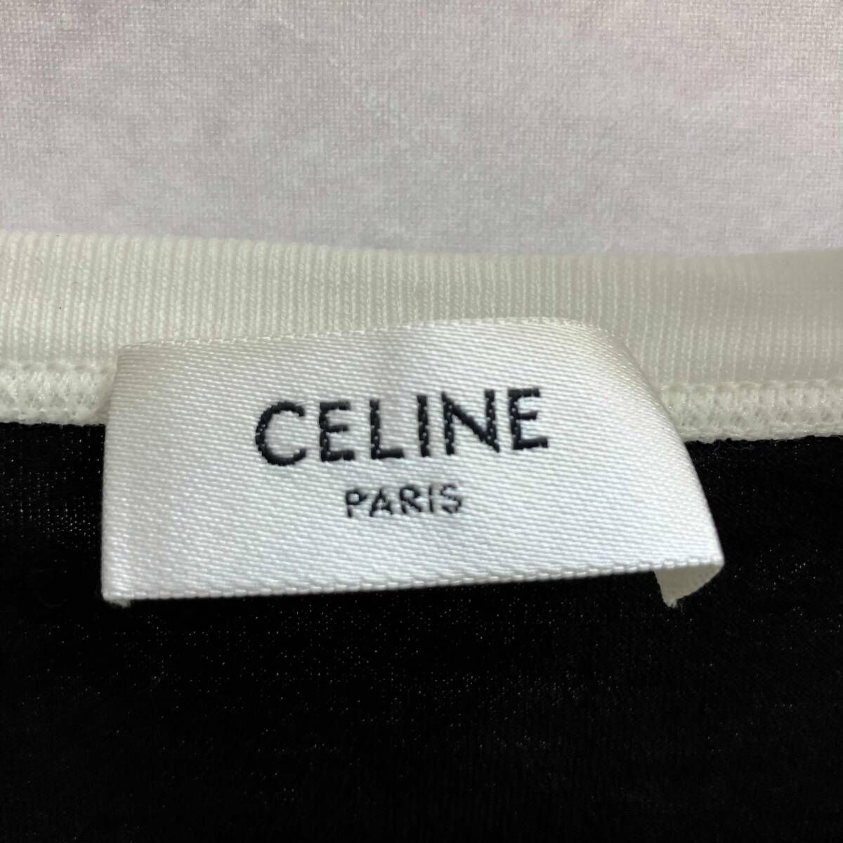  CELINE セリーヌ カットソー トリオンフ ブラック 洋服 サイズM 半袖(Tシャツ) Tシャツ カットソー