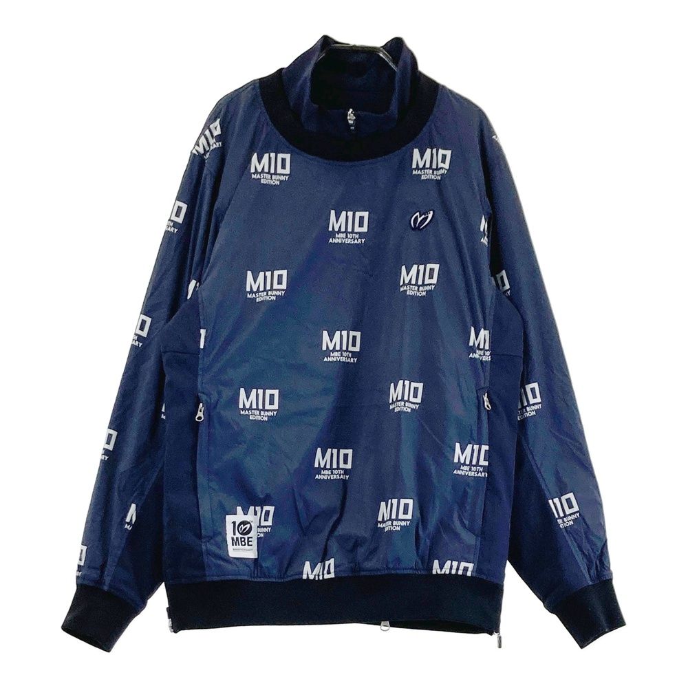 サイズ 4 MASTER BUNNY EDITION マスターバニーエディション 蓄熱 ツイン スニード 10周年 総柄 ネイビー系 240101436135 ゴルフウェア メンズ ストスト