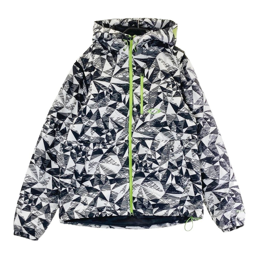 サイズ L OAKLEY オークリー 中綿ジャケット 総柄 ホワイト系 240101436968 ゴルフウェア メンズ ストスト