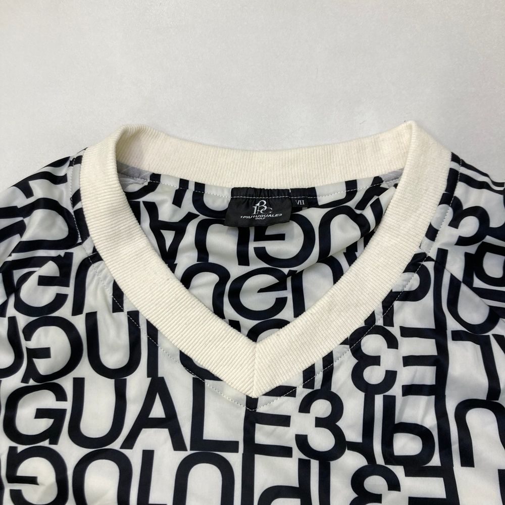 【品質は100％満足保証】 サイズ 7 1PIU1UGUALE3 GOLF 蓄熱スニードジャック 総柄 ホワイト系 240101466864 ゴルフウェア メンズ ストスト