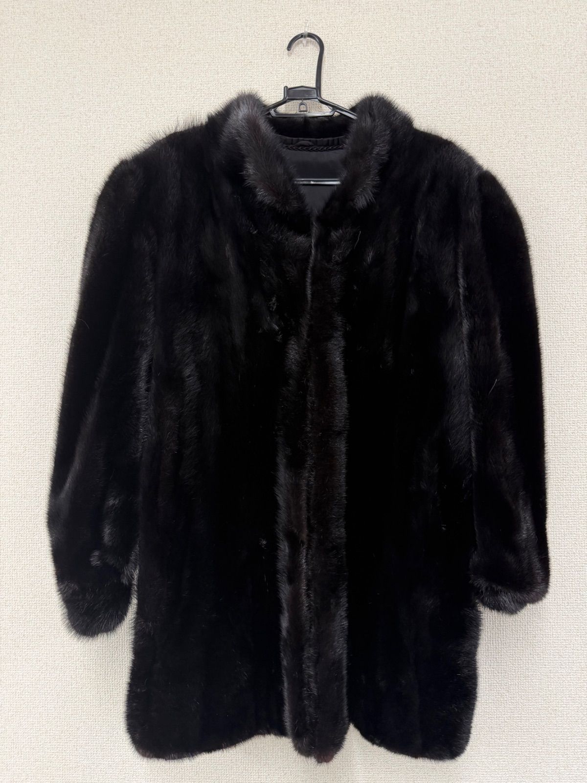 1 SAGA MINK 銀サガミンク 毛皮 コート 黒 ブラック ファッション 2