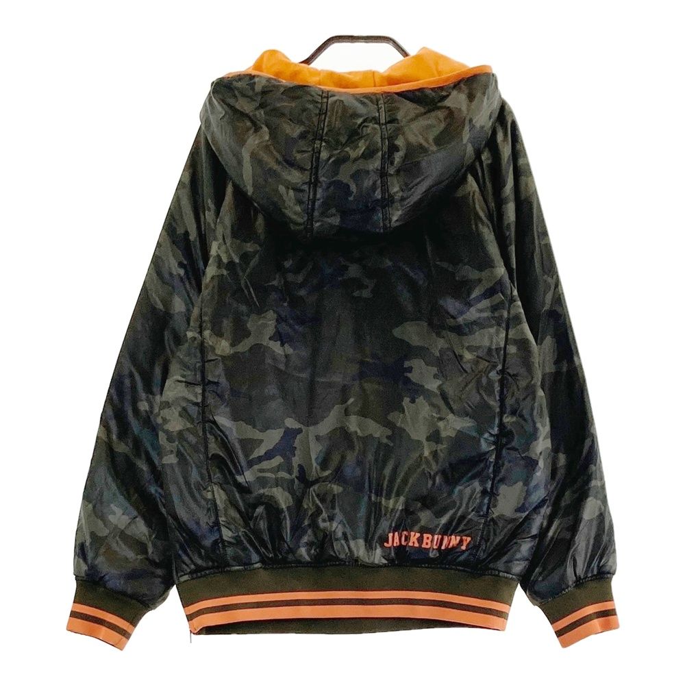 サイズ 1 JACK BUNNY ジャックバニー 蓄熱ハーフジップ中綿パーカー カモフラ柄 カーキ系 240101472715 ゴルフウェア レディース ストスト