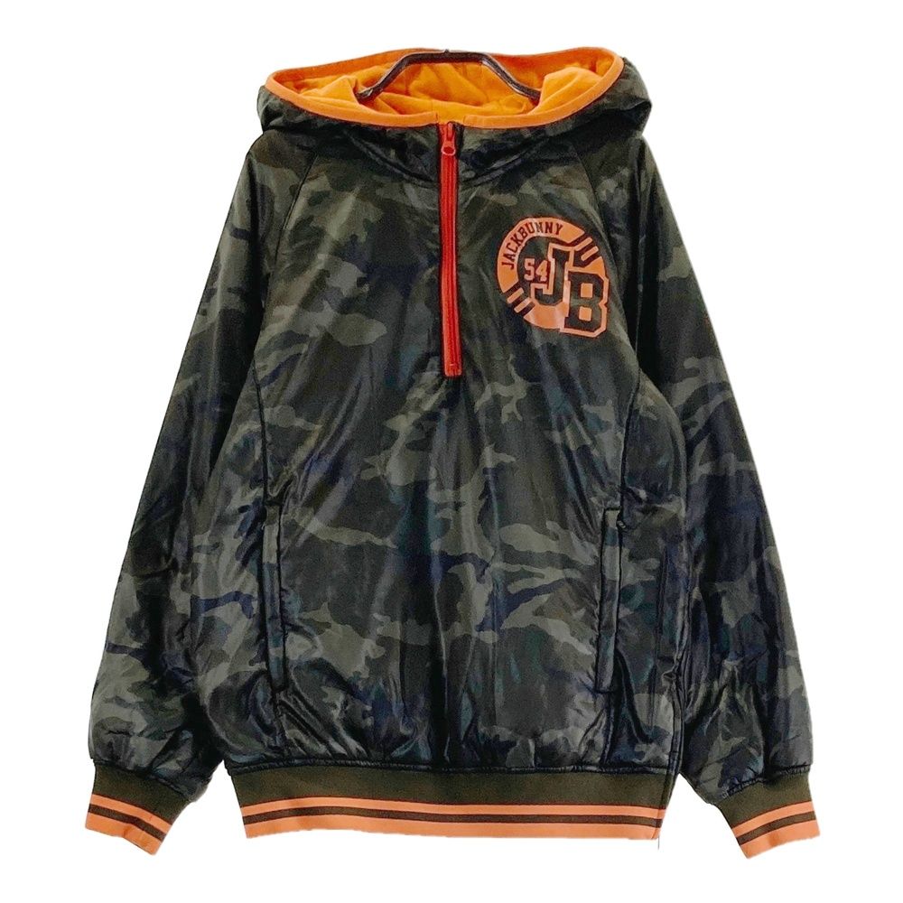 サイズ 1 JACK BUNNY ジャックバニー 蓄熱ハーフジップ中綿パーカー カモフラ柄 カーキ系 240101472715 ゴルフウェア レディース ストスト