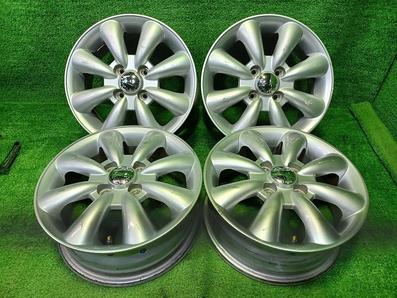 ララパーム ホットスタッフ ﾉｰﾄ ﾌｨｯﾄ ホイール アルミ シルバー 14インチ 5 J 4穴 4本 100 43