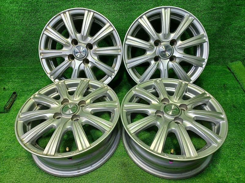 ジョーカー ウェッズ ﾌﾟﾛﾎﾞｯｸｽ ｻｸｼｰﾄﾞ ホイール アルミ シルバー 14インチ 5 J 4穴 4本 100 39