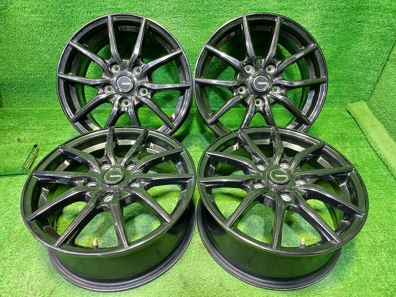 Gスピード ホットスタッフ ﾉｱ ｳﾞｫｸｼｰ ｴｽｸｧｲｱ ホイール アルミ クロ 15インチ 6 J 5穴 4本 114 3 53