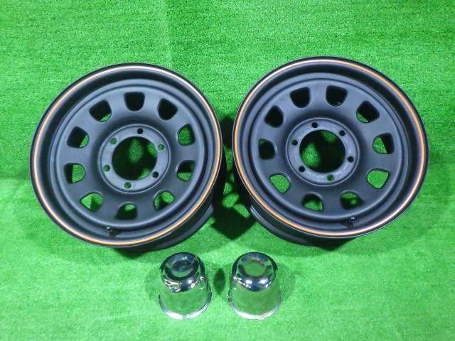 社外 ﾗﾝﾄﾞｸﾙｰｻﾞｰﾌﾟﾗﾄﾞ ホイール アルミ マットブラック 16インチ 6 5 J 6穴 2本 139 7 15