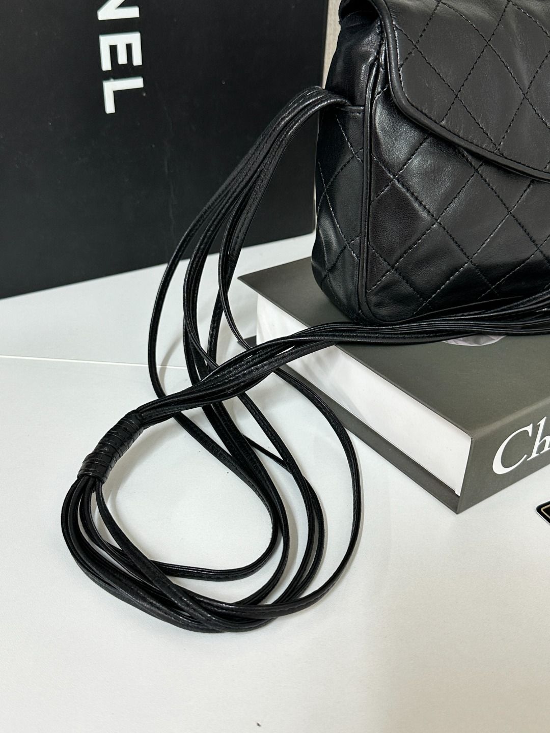 CHANEL シャネル マトラッセ ラムスキン ブラック ショルダーバッグ