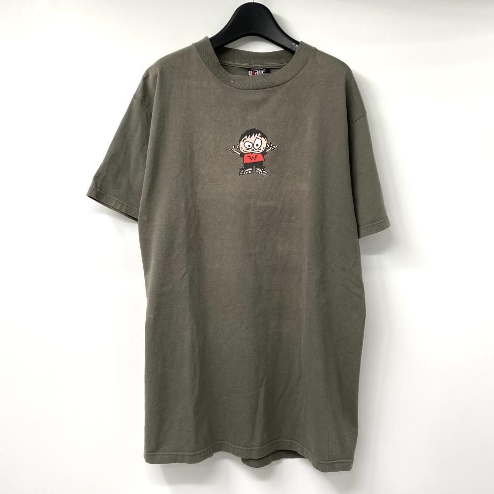 90s WEEZER 97 RIVERS Tシャツ サイズL カーキ GIANTボディ ウィーザー 17