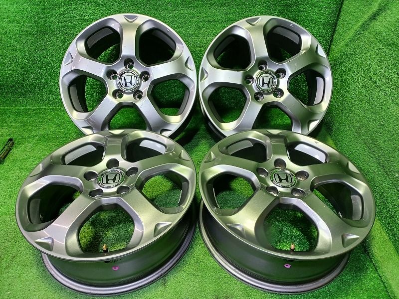ホンダ HONDA ストリーム RN 6 ホイール アルミ ガンメタ 17インチ J 5穴 4本 114 3 55