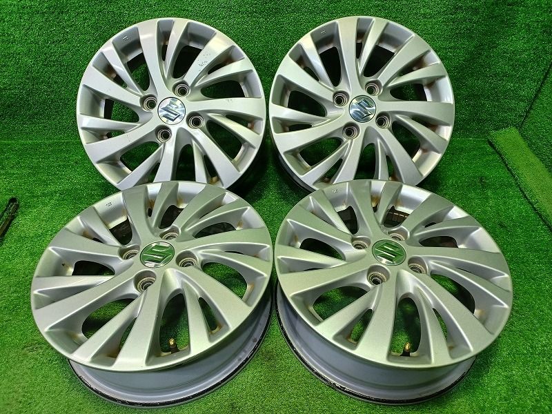 スズキ SUZUKI スペーシア MK 53 S ホイール アルミ シルバー 14インチ 4 5 J 4穴 4本 100 45