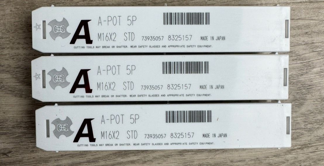 osg A-POT 5P A-タップM16x2 3本セット未使用 オーエスジー OSG A-POT 5P M16×2 STD ポイントタップ 3本セット 未開封