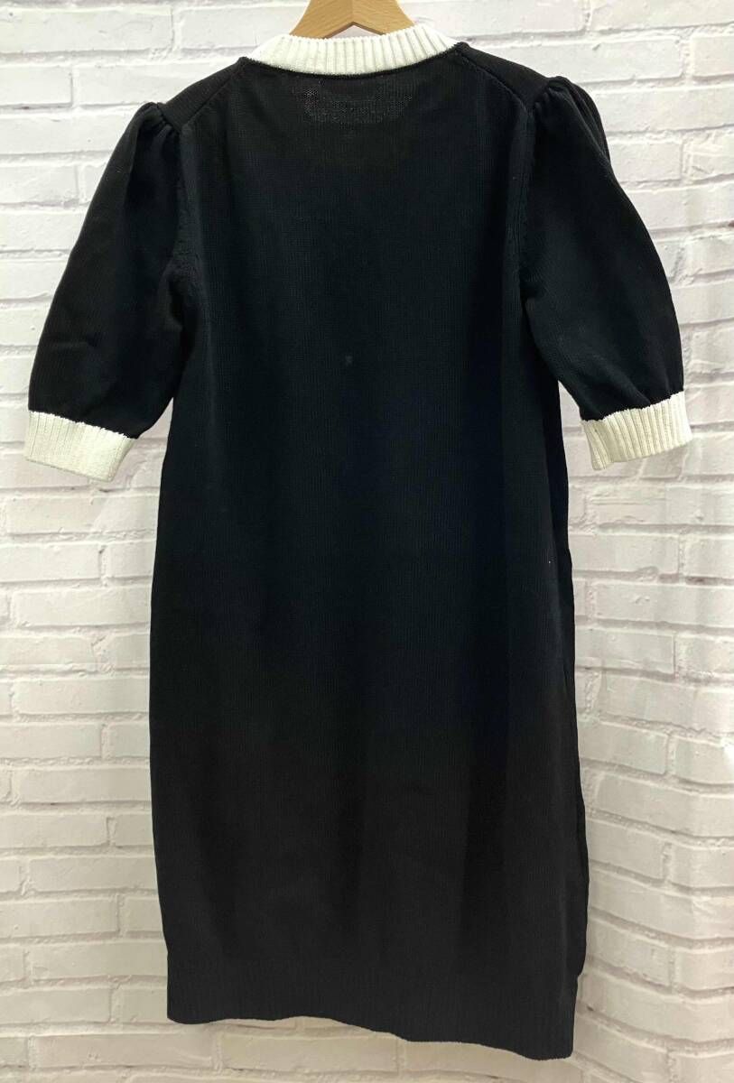 PRADA プラダ コットンミニドレス ニットワンピース 23955_1ZO5_F0967_S_231 ブラック サイズ44