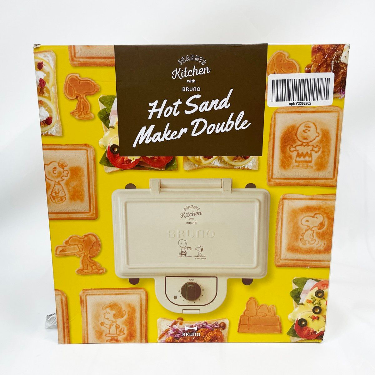〇〇BRUNO ブルーノ PEANUTS ピーナッツ ホットサンドメーカー スヌーピー BOE069