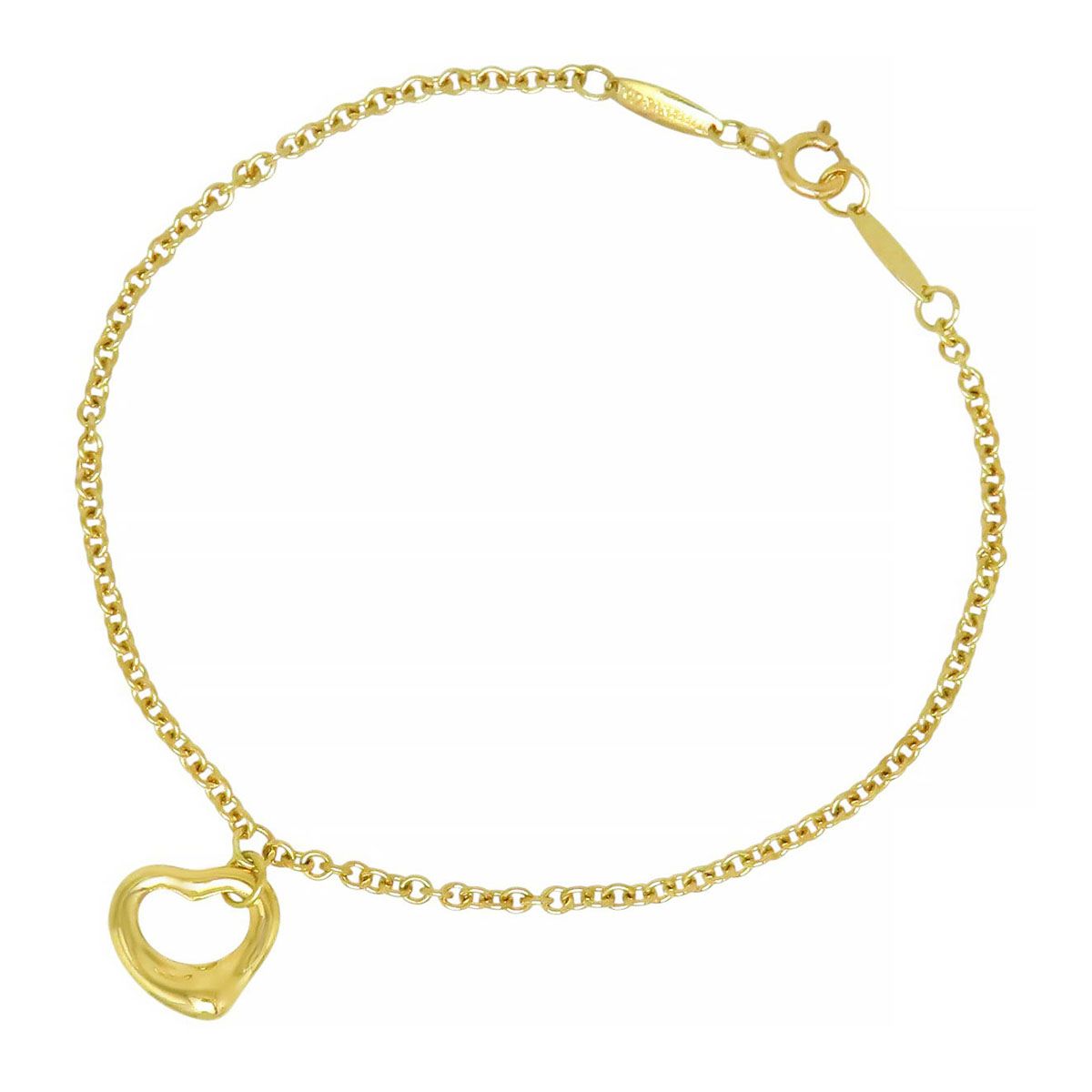 ティファニー オープンハート ブレスレット 18 Au750 K18YG レディース TIFFANY-Co. ジュエリー