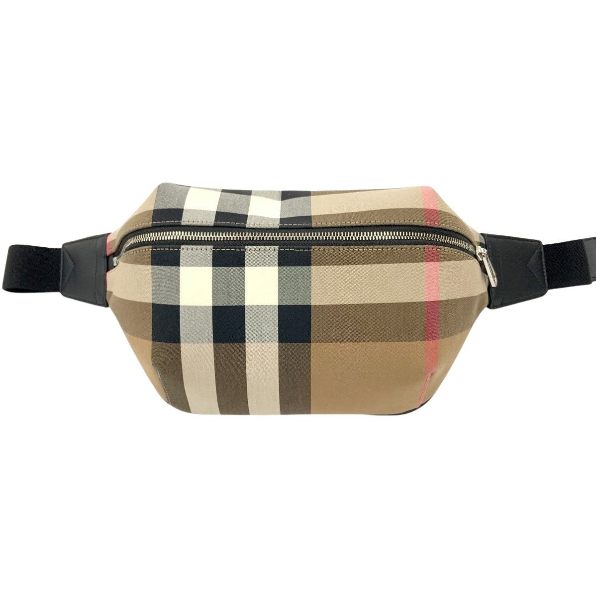 〇〇BURBERRY バーバリー チェック クロスボディー 斜め掛け バッグ ウェストバッグ 8084555 ベージュ