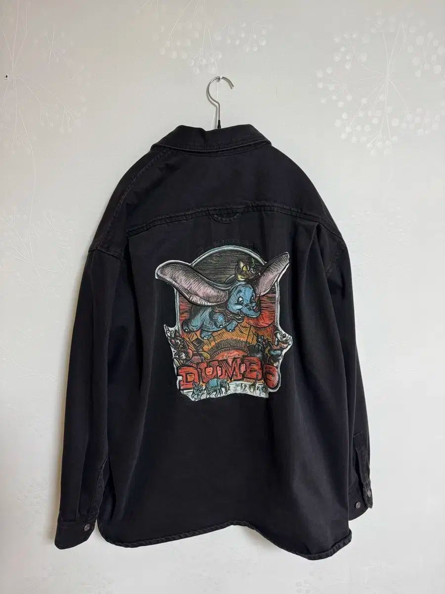 SONGZIO HOMME ソンジオ オム ディズニー ダンボ プリンティング ブラック デニム シャツ