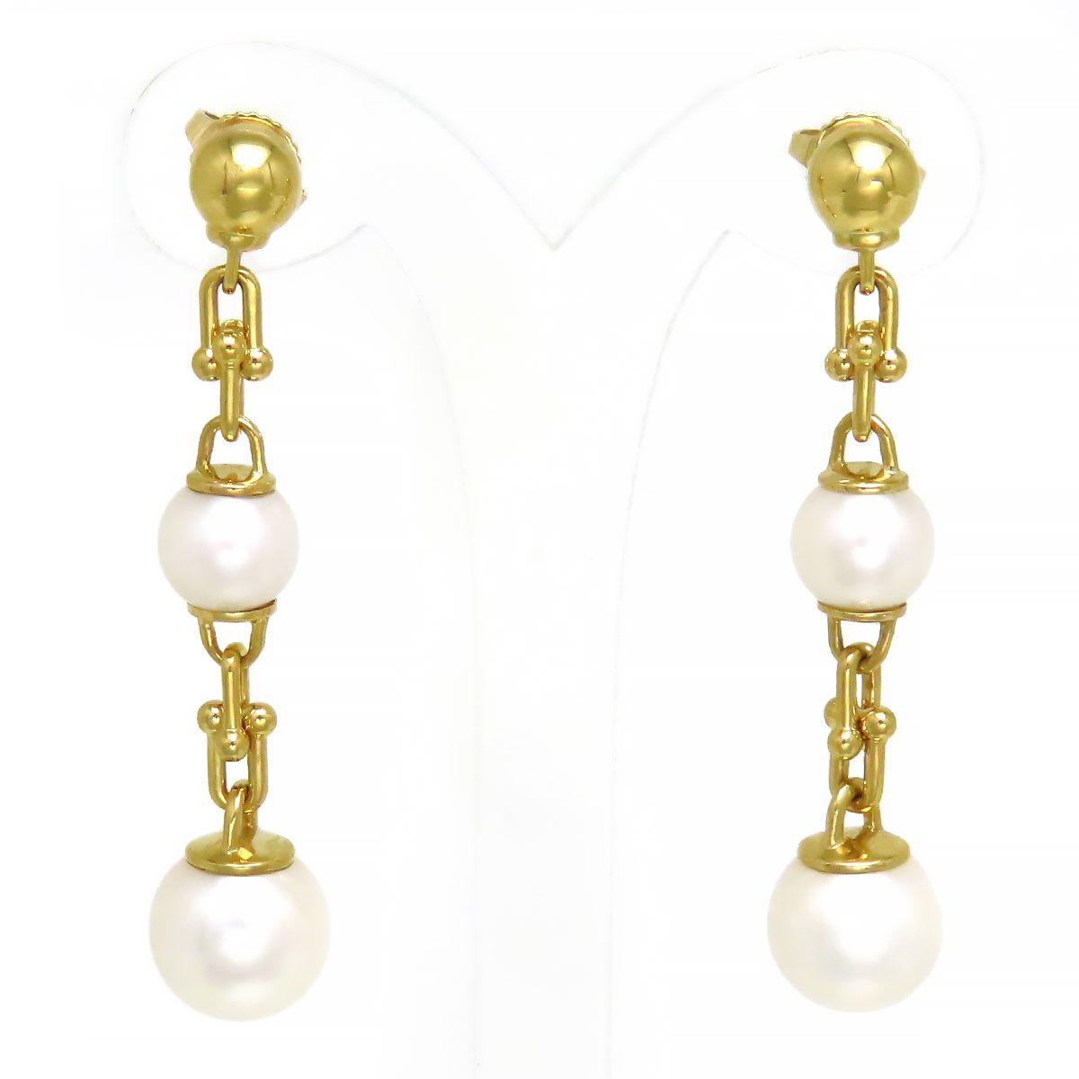 ティファニー ハードウェア トリプル ドロップ リンク ピアス Au750 K18YG レディース TIFFANY-Co. ジュエリー FORTGASGNV_COM_BR