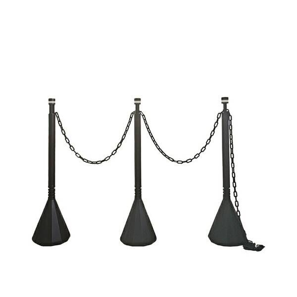 7営業日以内発送 ミツギロン SF 92 DB スマートチェーンポール 駐車場 ダークブラウン組セット 高さ82 cm チェーンスタンド 販売不可