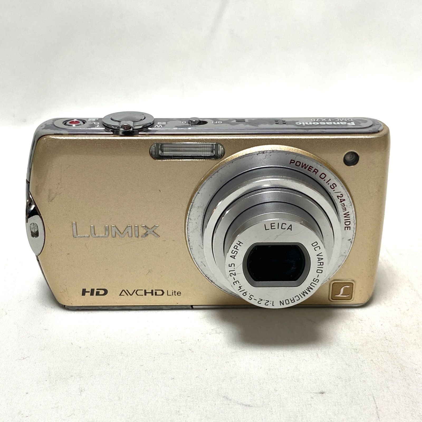 Panasonic LUMIX DMC-FX70 パナソニック ルミックス ゴールド コンパクトデジタルカメラ HD AVCHD Lite 24mm WIDE