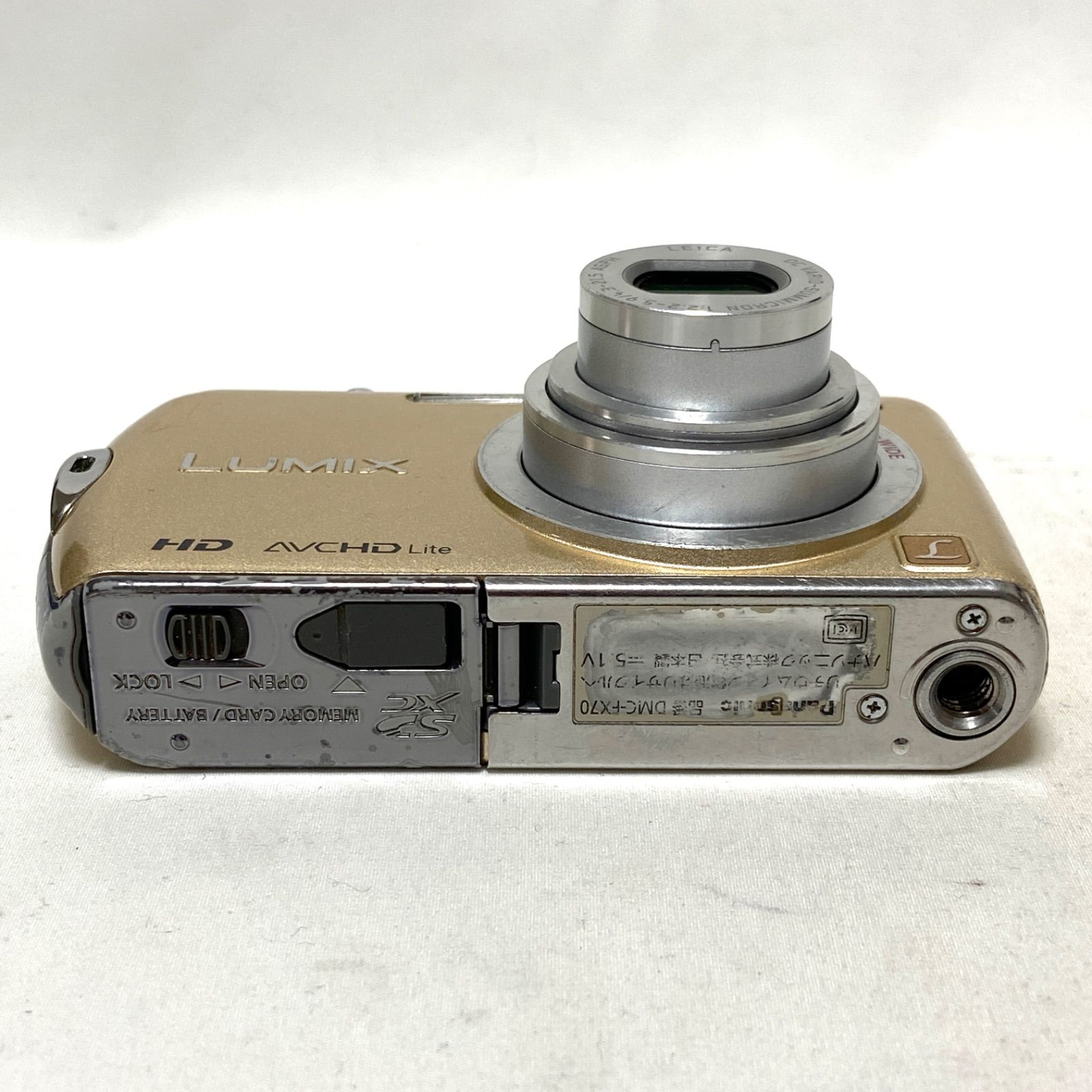 Panasonic LUMIX DMC-FX70 パナソニック ルミックス ゴールド コンパクトデジタルカメラ HD AVCHD Lite 24mm WIDE