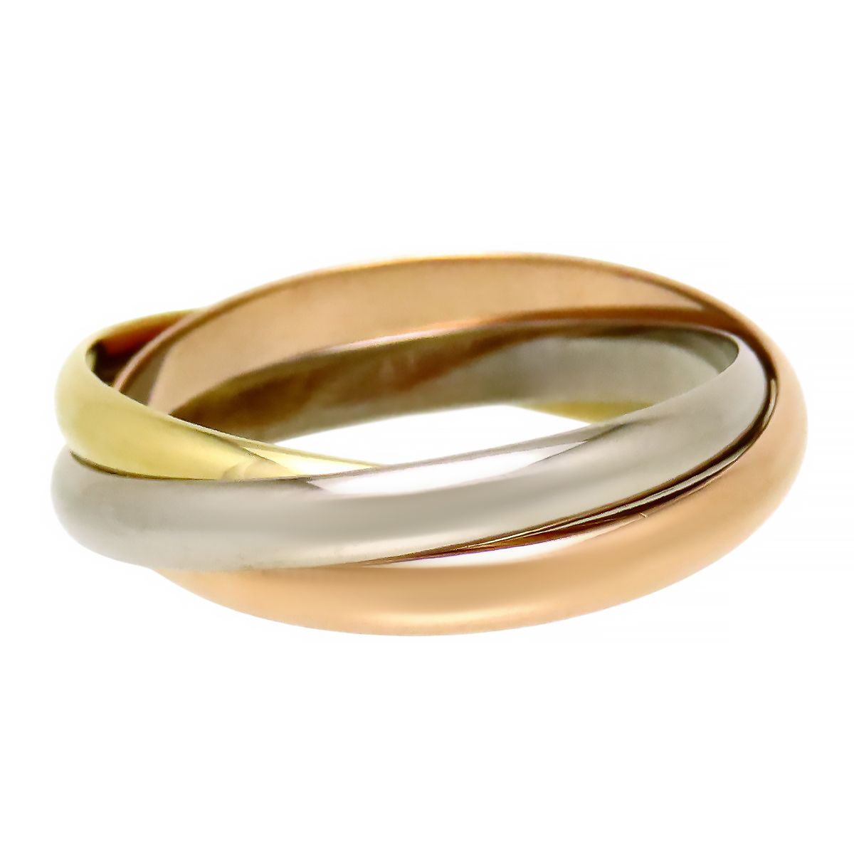 Cartierカルティエ750トリニティリング3カラー3連#49 Cartierカルティエ750トリニティリング3カラー3連#49 カルティエ