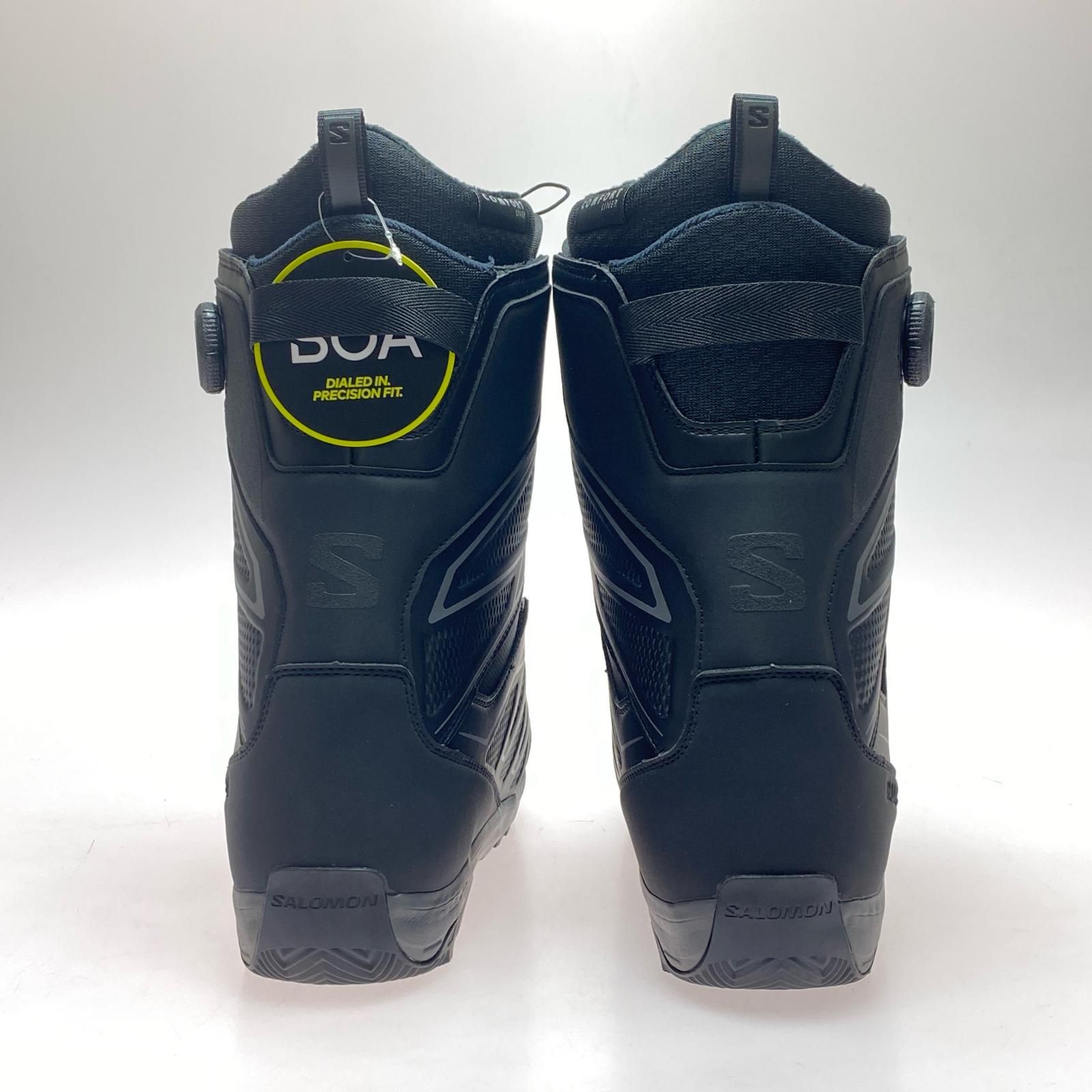 §§SALOMON サロモン スノーボードブーツ IZE 27.5 cm ダイアル式 ブラック×グレー 程度A LAUNCH BOA SJ .5