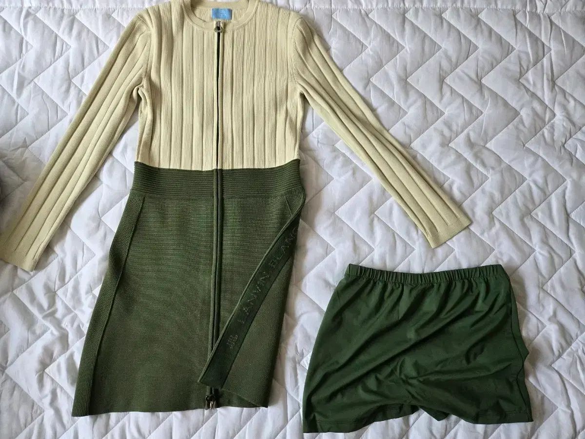 LANVIN BLANC ニット ONE PIECE ランバン ゴルフウェア